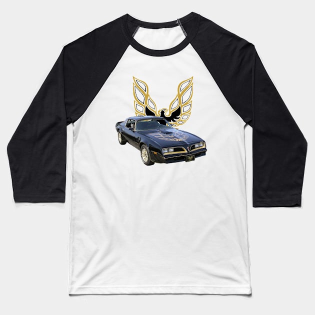 1977 Pontiac Firebird Bandit Trans AM Baseball T-Shirt by Permages LLC